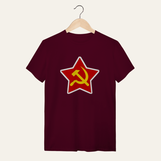 Nome do produto Camiseta Estrela Soberana: Unidade e Trabalho - VOZ ATIVA | Algodão 100% (Quality)