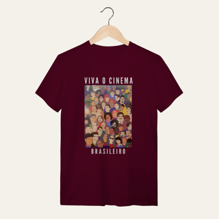 Nome do produto Camiseta Viva o Cinema Brasileiro: Galeria de Ícones - VOZ ATIVA | Algodão 100% (Quality)