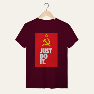 Nome do produto Camiseta Socialismo Just Do It: Ação Popular - VOZ ATIVA | Algodão 100% (Quality)