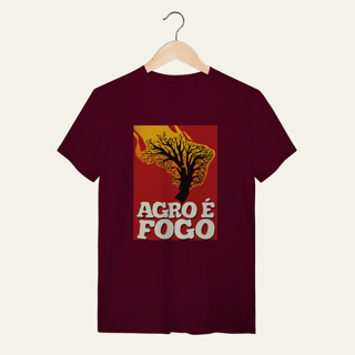 Nome do produto Camiseta Agro é Fogo: Terra e Natureza - VOZ ATIVA | Algodão 100% (Quality)