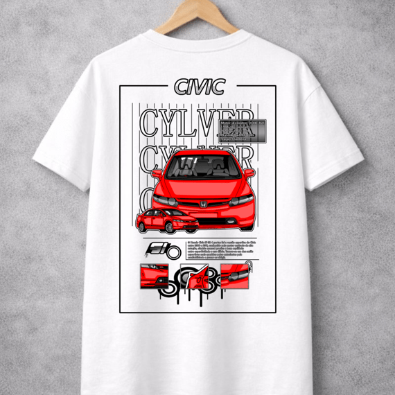 T-Shirt Stage 2 Civic SI V2 branca