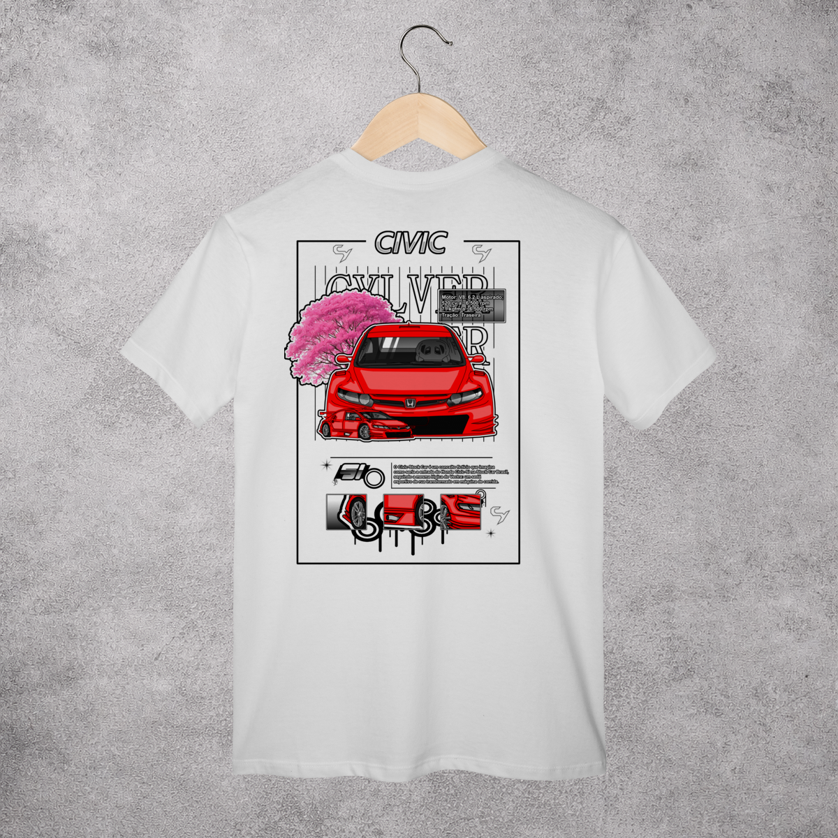 Nome do produto: T-Shirt stg1 Civic Stock Car