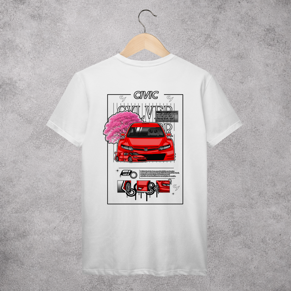 Nome do produto: T-Shirt stg2 Civic Stock Car