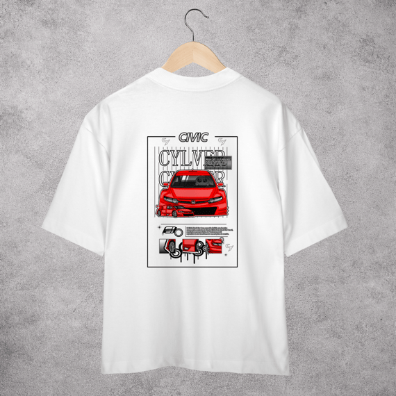 Camiseta Oversized Civic Stock Car v2