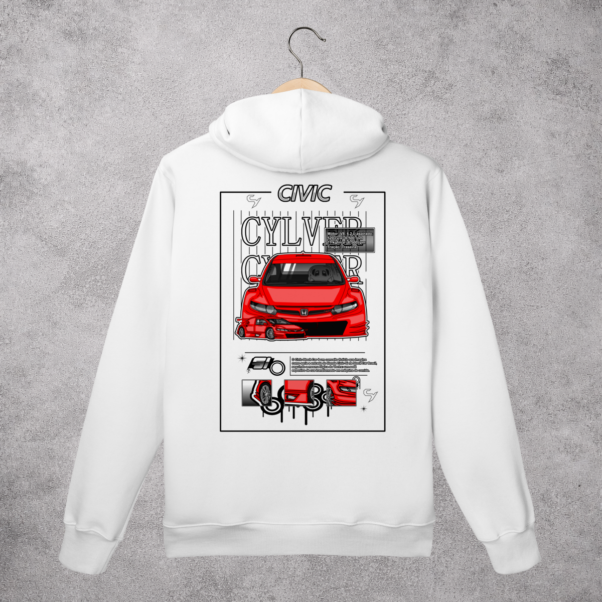 Nome do produto: Molerom Canguru Civic Stock Car V2