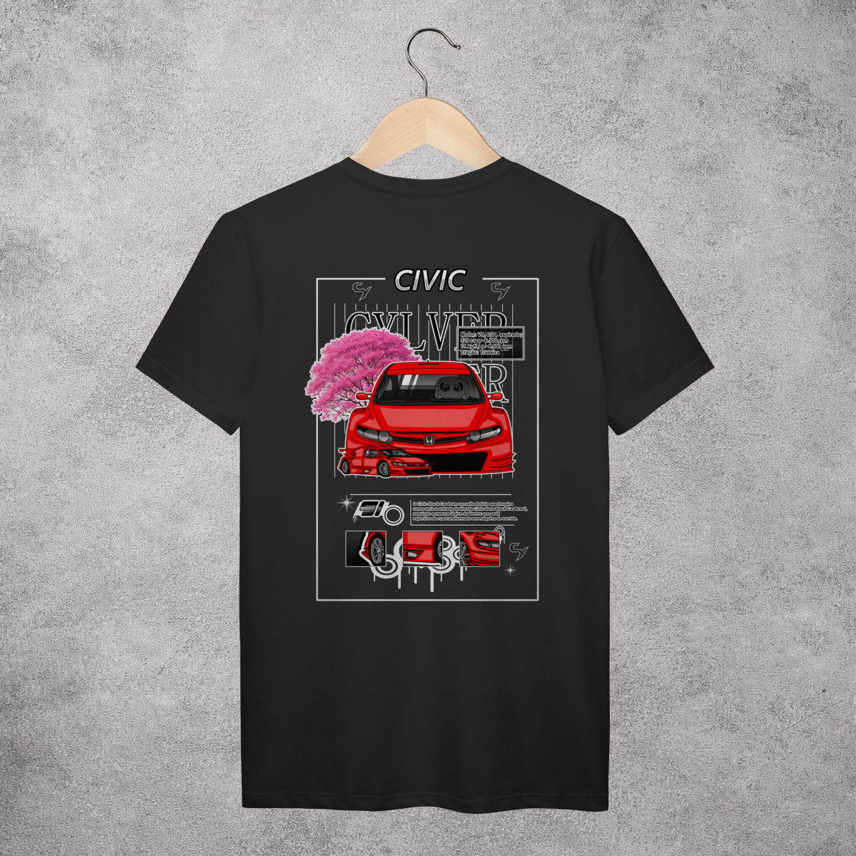 Nome do produto: T-Shirt stg2 Civic Stock Car
