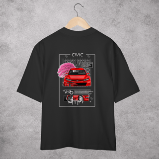 Camiseta Oversized Civic Stock Car