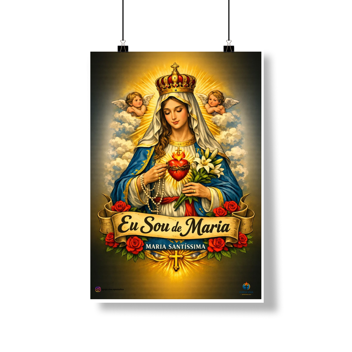 Nome do produto: Poster - Sou de Maria