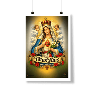 Nome do produto Poster - Totus Tuus