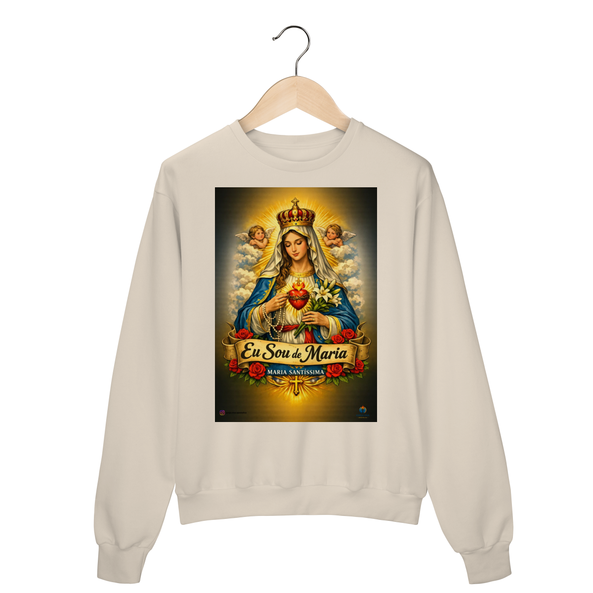 Nome do produto: Moletom Prime Fechado - Sou de Maria