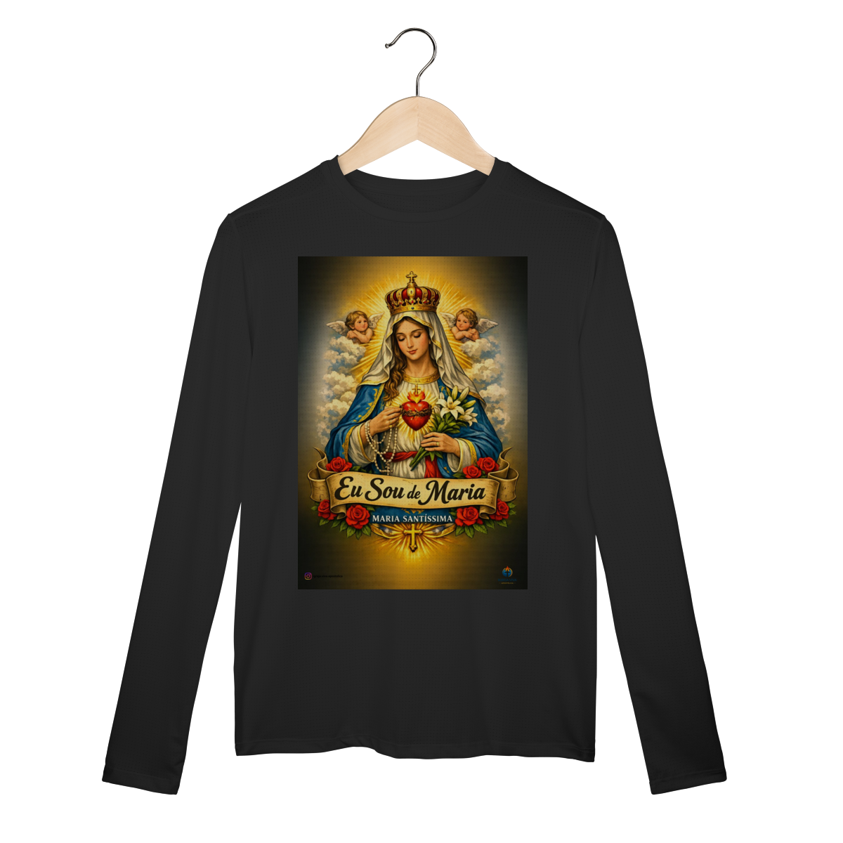 Nome do produto: Camisa Manga Longa - Sou de Maria