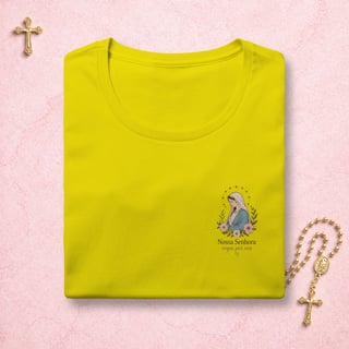 Nome do produto Nossa Senhora Floral - Feminina Estampa Pequena