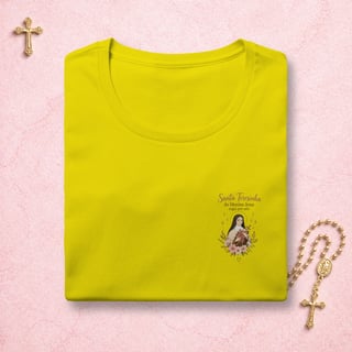 Nome do produto Santa Teresinha Floral - Feminina Estampa Pequena