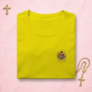 Nome do produto São Miguel Arcanjo Floral - Feminina Estampa Pequena