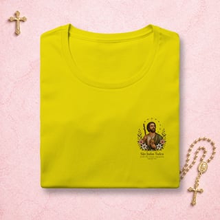 Nome do produto São Judas Tadeu Floral - Feminina Estampa Pequena 