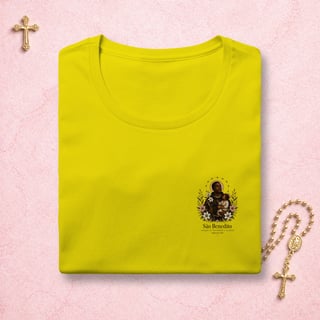 Nome do produto São Benedito Floral - Feminina Estampa Pequena