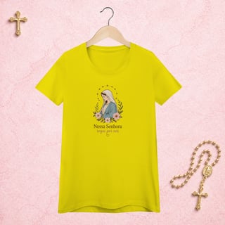 Nome do produto Nossa Senhora Floral - Feminina Estampa Central
