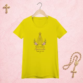 Nome do produto Nossa Senhora Floral - Feminina Estampa Central