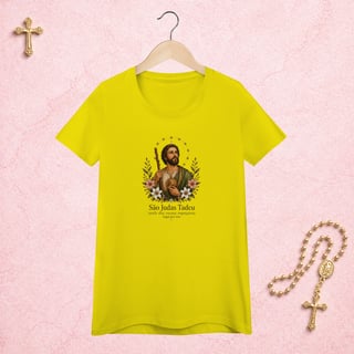 Nome do produto São Judas Tadeu Floral - Feminina Estampa Central
