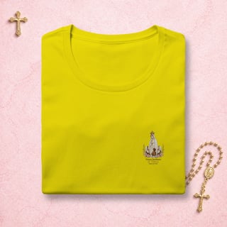 Nome do produto Nossa Senhora de Fátima Floral - Feminina Estampa Pequena