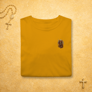 Nome do produto São Miguel Arcanjo fundo amarelo - Minimalista Colorida