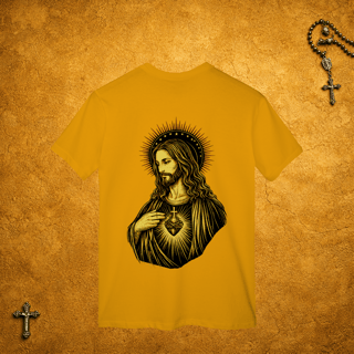 Nome do produto Jesus Cristo Traços Pretos - Costas Dourada