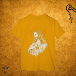 Nome do produto Jesus Cristo Traços Brancos - Costas Dourada