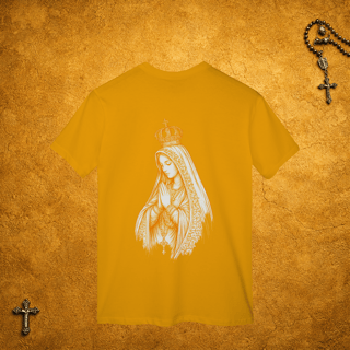 Nome do produto Nossa Senhora Traços Brancos - Costas Dourada