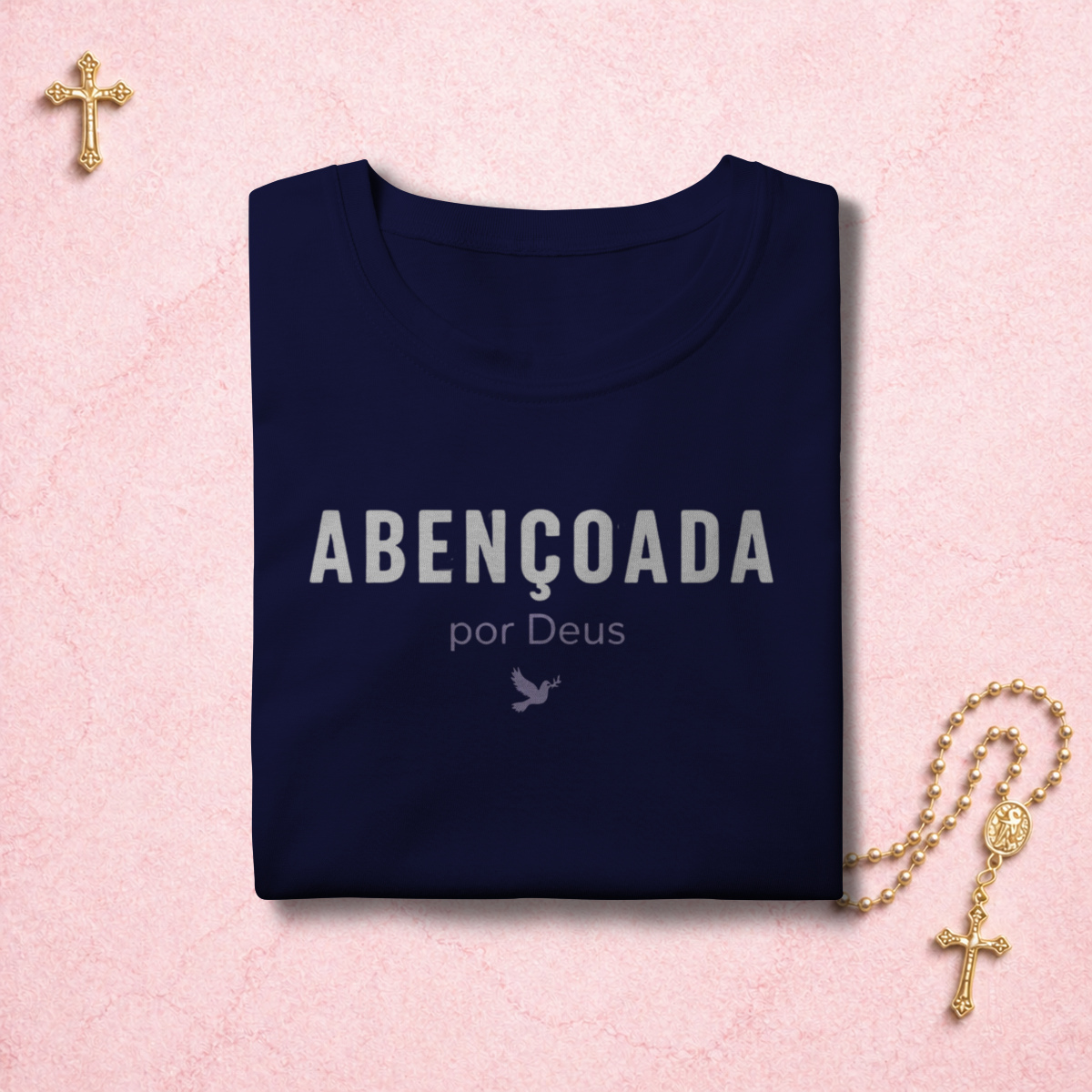 Abençoada por Deus (rosa)
