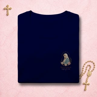 Nome do produto Nossa Senhora Floral - Feminina Estampa Pequena