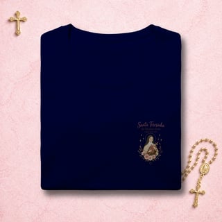 Nome do produto Santa Teresinha Floral - Feminina Estampa Pequena