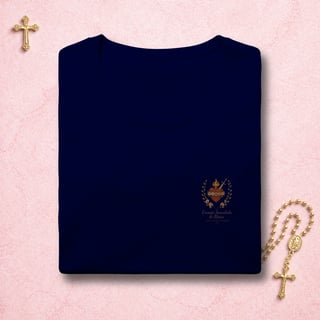 Nome do produto Coração Imaculado Floral - Feminina Estampa Pequena