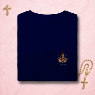 Nome do produto Carlo Acutis Floral - Feminina Estampa Pequena