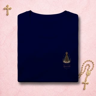 Nome do produto Nossa Senhora Aparecida Floral - Feminina Estampa Pequena