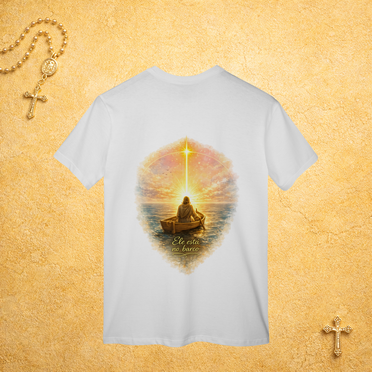 Nome do produto: Ele está no barco - Costas Colorida