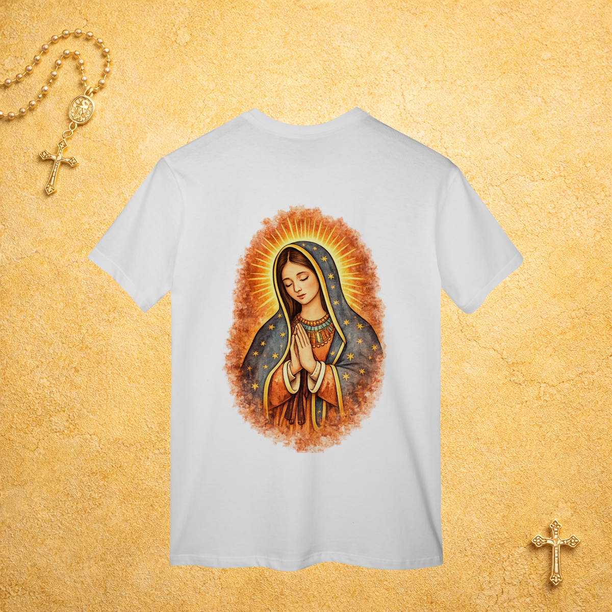 Nome do produto: Nossa Senhora de Guadalupe - Costas Colorida