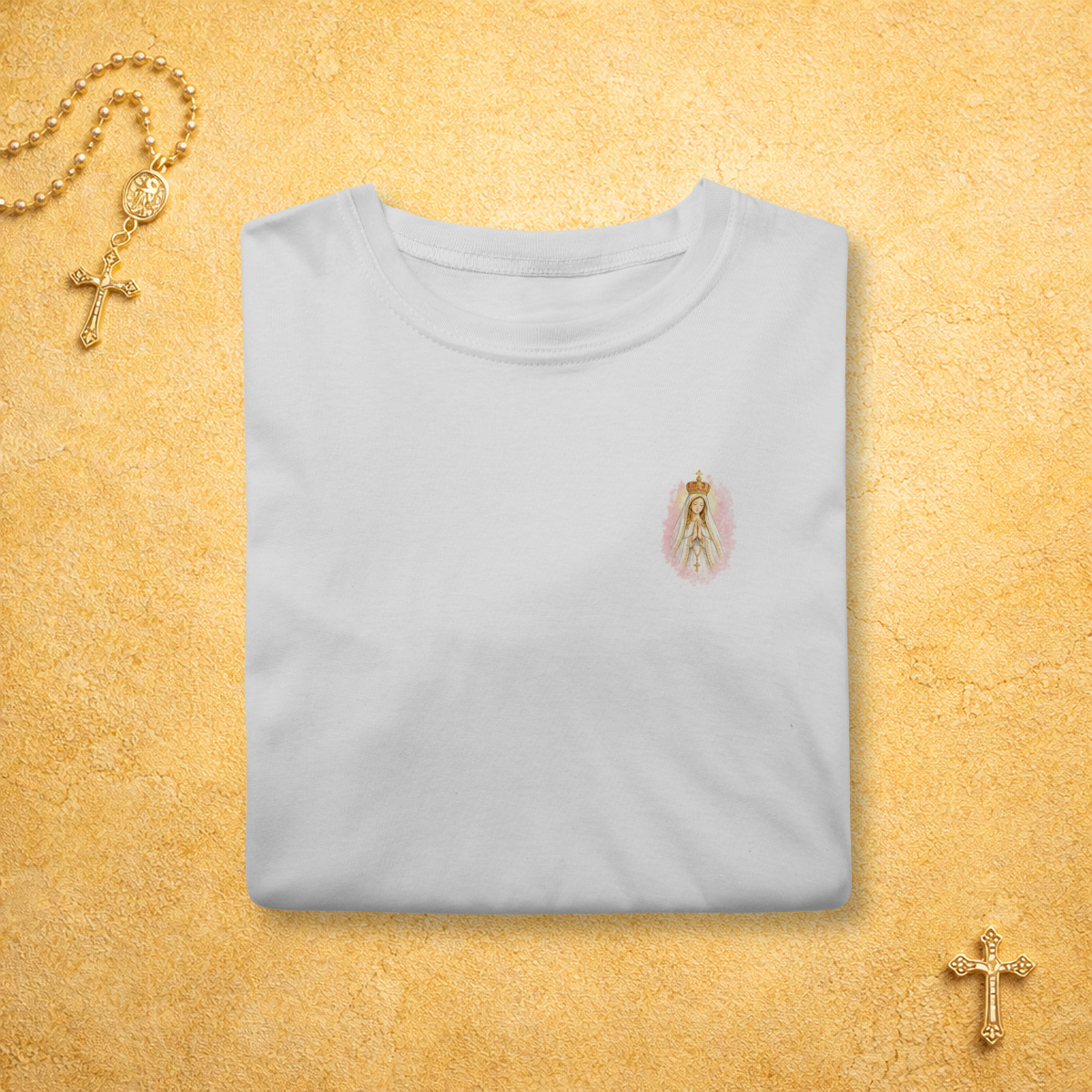 Nossa Senhora de Fátima - Minimalista Colorida