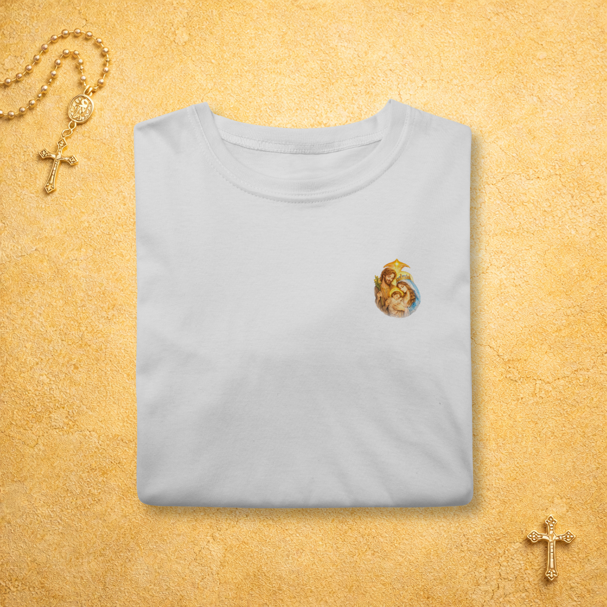 Nome do produto: Sagrada Família - Minimalista Colorida