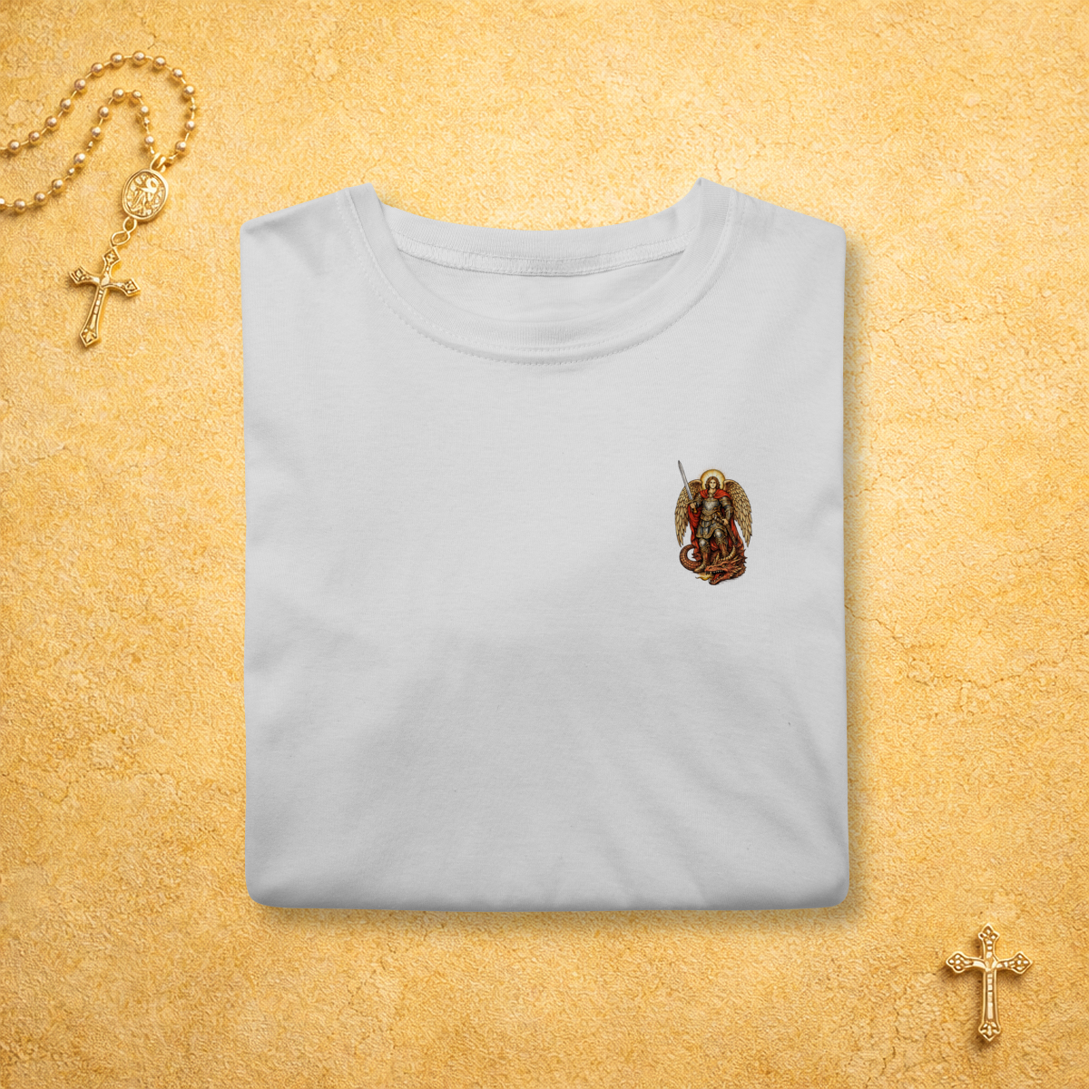 Nome do produto: São Miguel Arcanjo - Minimalista Colorida