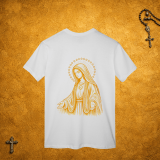 Nossa Senhora das graças Traços Brancos - Costas Dourada