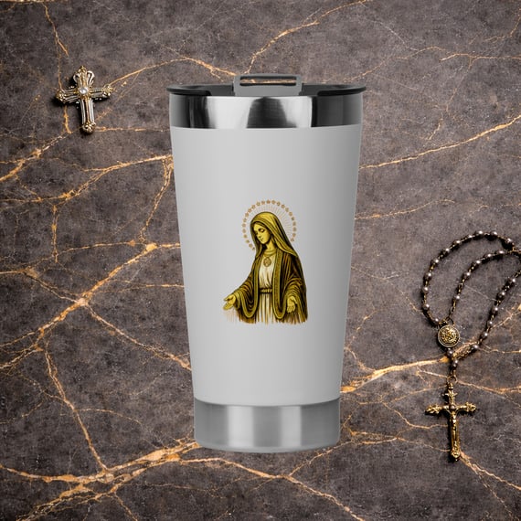 Copo Térmico - Nossa Senhora de Fátima Gold