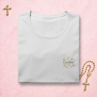 Gratidão Floral - Feminina estampa pequena