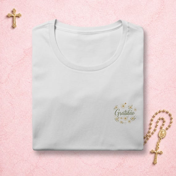 Gratidão Floral - Feminina estampa pequena