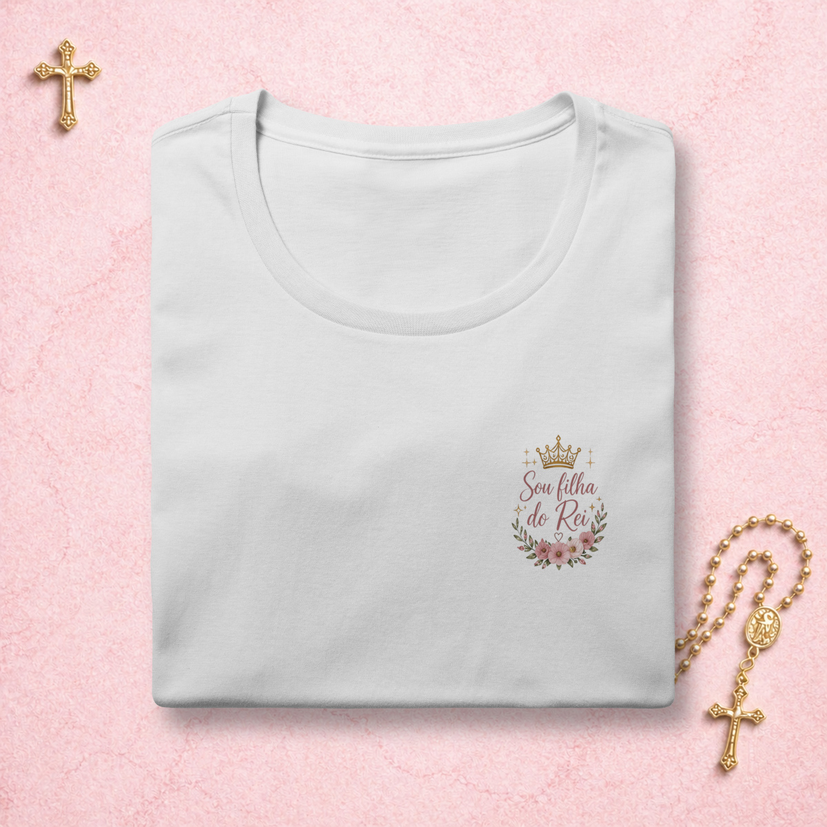Nome do produto: Filha do Rei Floral - Feminina Estampa Pequena