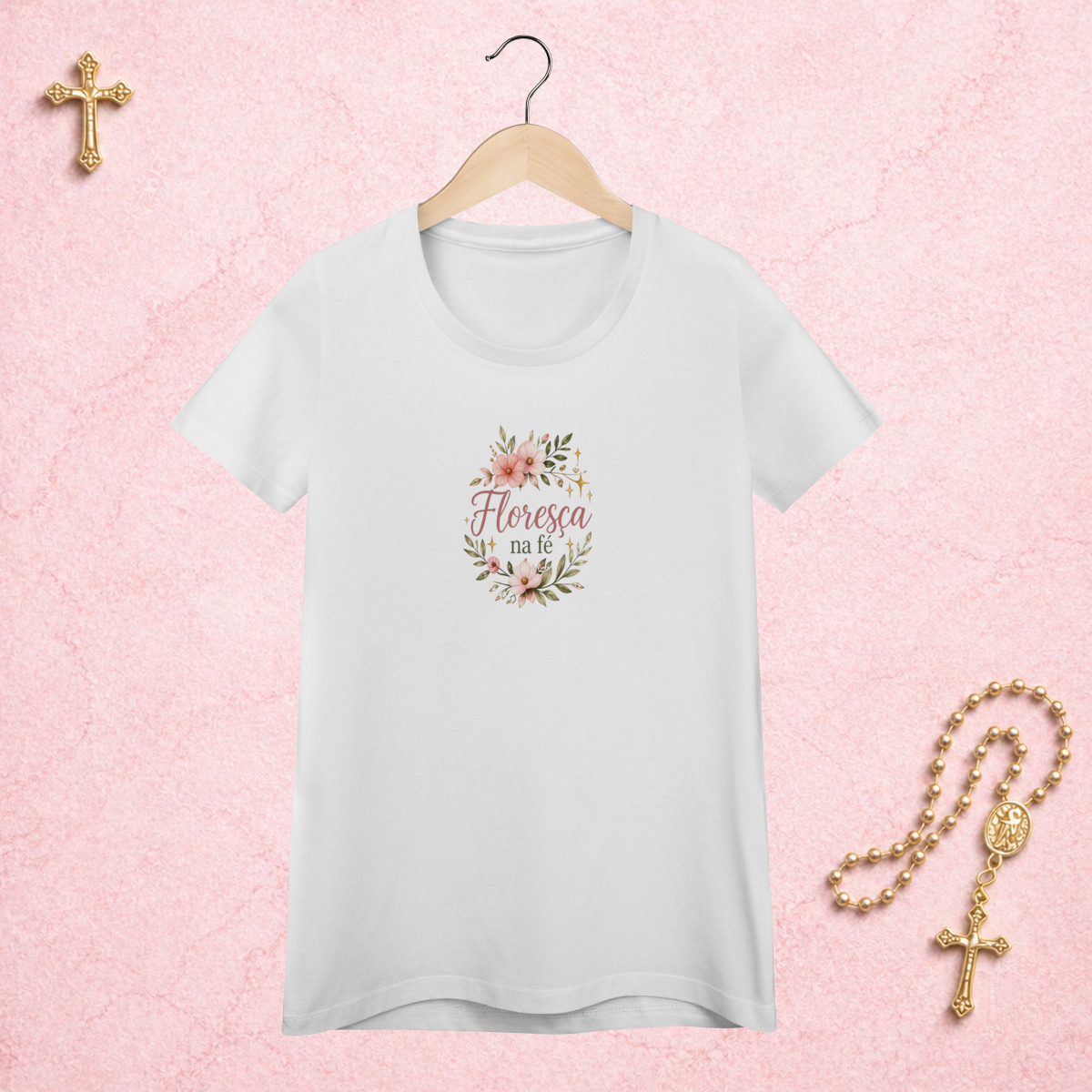 Nome do produto: Floresça Floral - Feminina Estampa Central