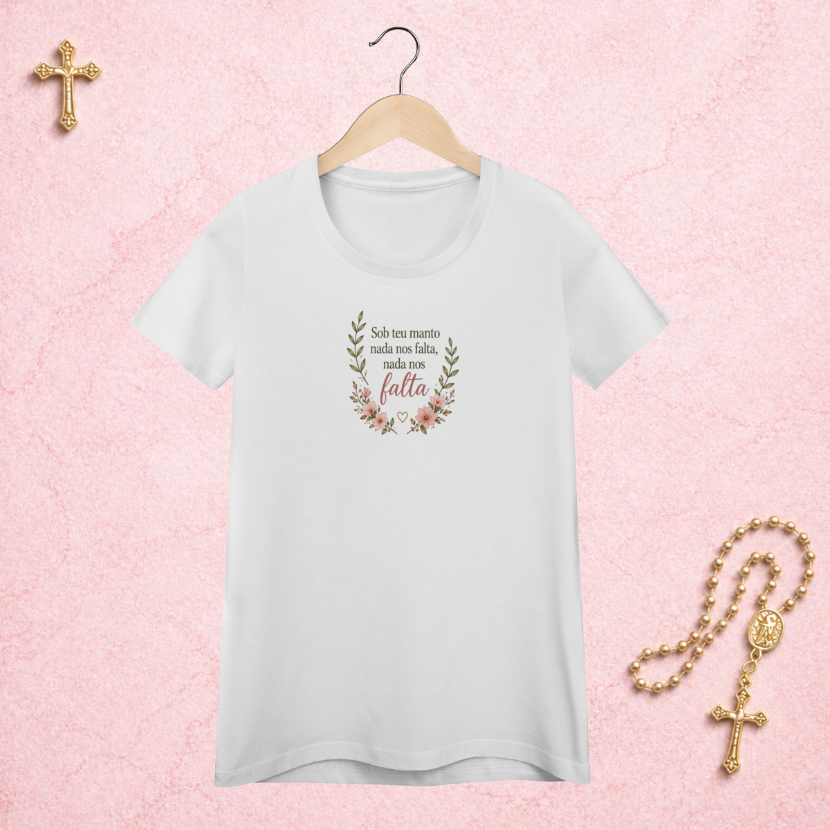 Nome do produto: Manto Floral - Feminina Estampa Central