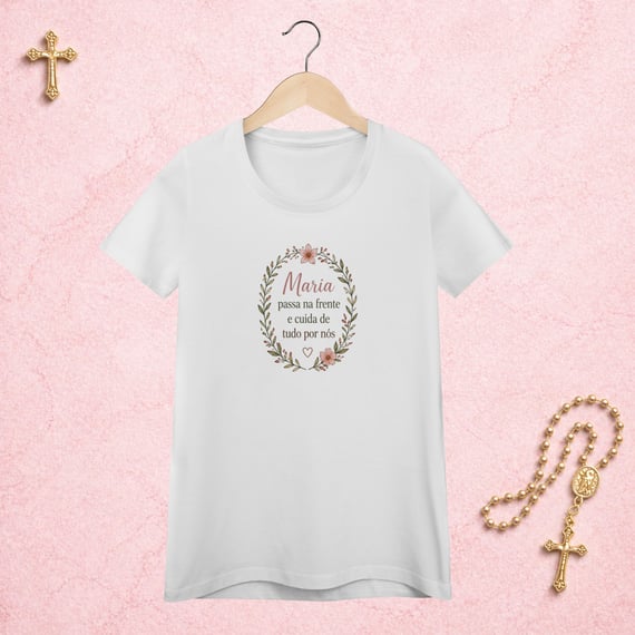 Maria Cuida Floral - Feminina Estampa Central