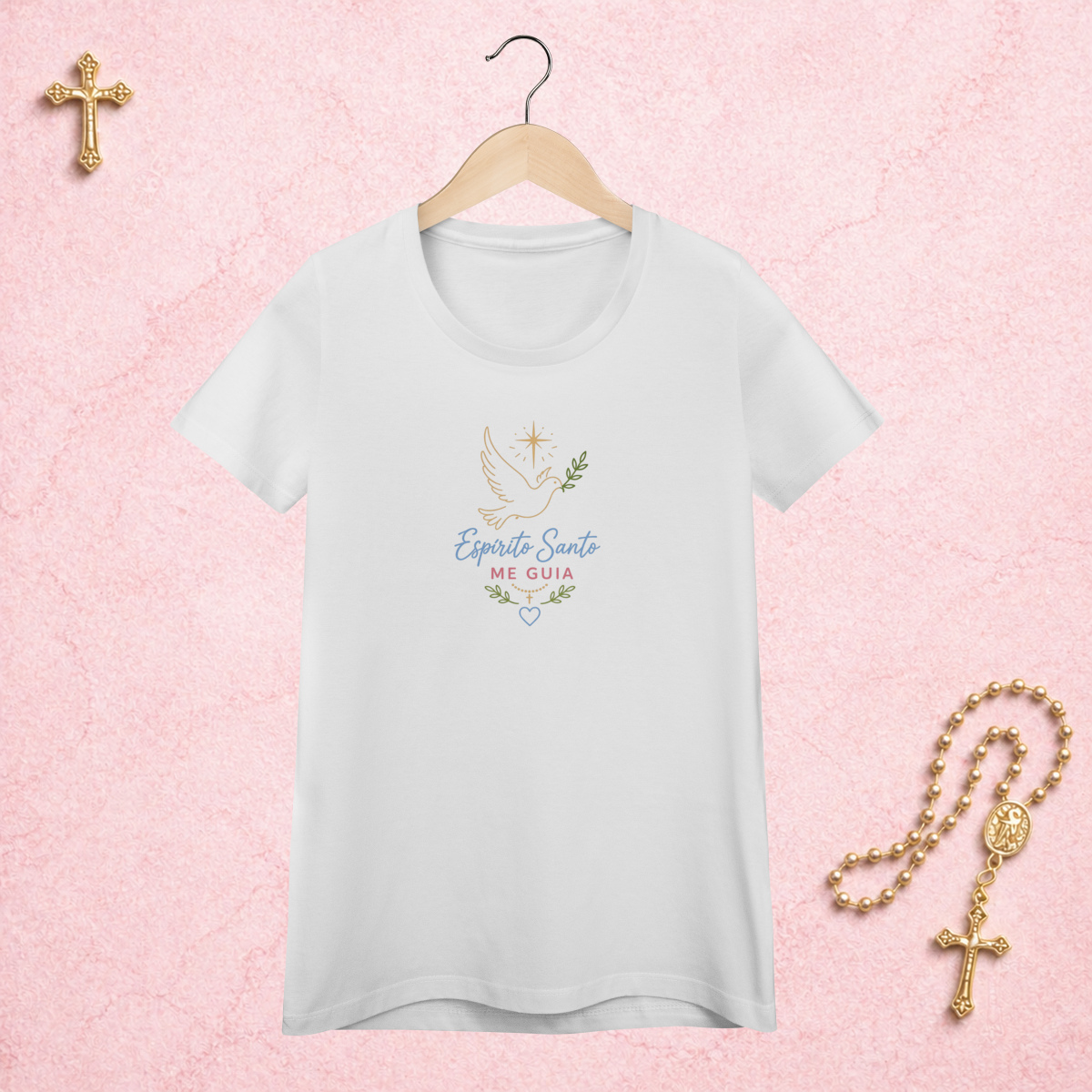 Nome do produto: Espírito Santo Floral - Feminina Estampa Central