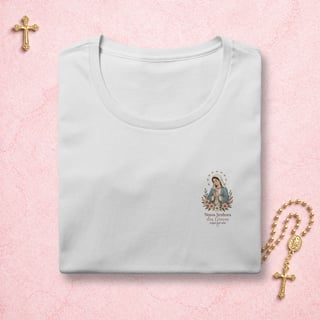 Nossa Senhora das Graças Floral - Feminina Estampa Pequena