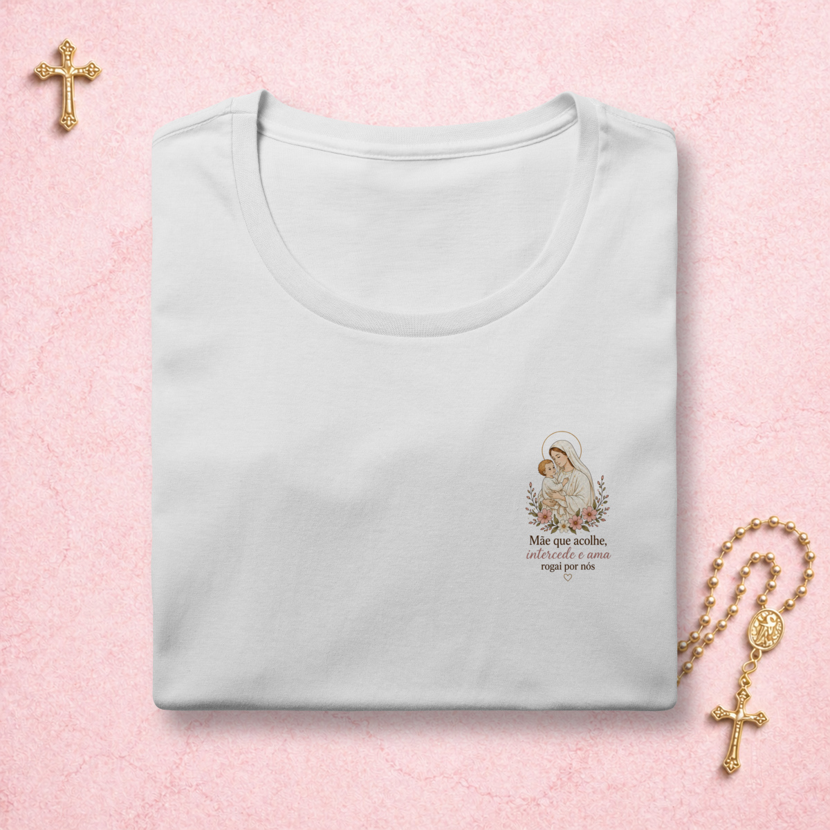 Nome do produto: Mãe que acolhe Floral - Feminina Estampa Pequena